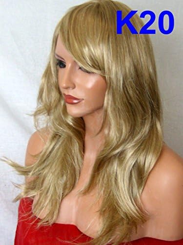 WIG FASHION Layered Mid-length Flick wisps Natural Party Heat Resistant Synthetic Hair Wig SANDY BLONDE Full Head Wig K20