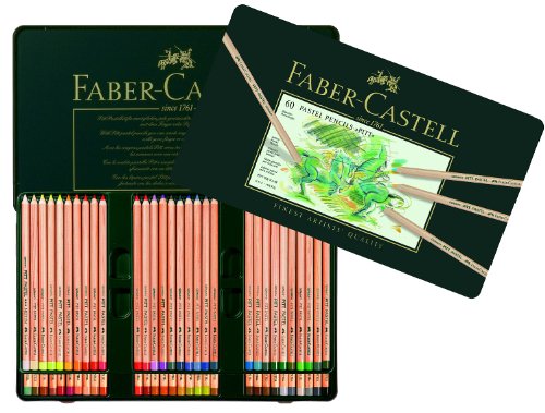 Faber-Castell 112160 Farbstift Pitt Pastell, 60er Metalletui