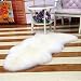 Produktbild rungao Hairy Teppich Schaffell Stuhlhusse Schlafzimmer Sitzpolster Matte Kunstleder flauschig Teppiche waschbar Künstliche Textil