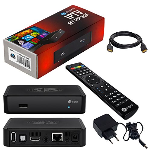 MAG 254 Original IPTV SET TOP BOX Multimedia Player Internet TV IP Receiver + HB Digital HDMI Kabel