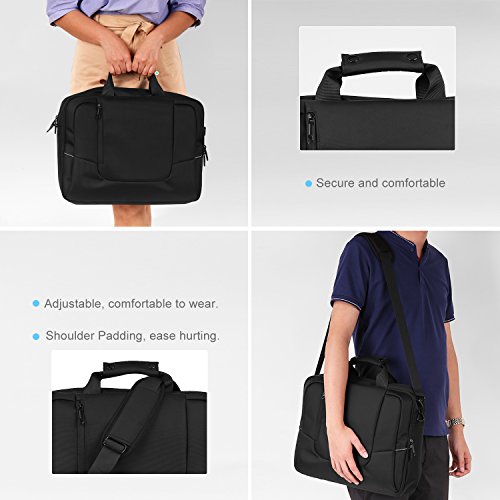 MoKo Laptoptaschen - Notebook Computer Messenger Bag Business Aktentasche wasserdicht Handtasche Tragetasche Koffer Sleeve f  r ACER  ASUS  HP  Samsun