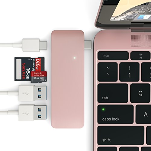 Satechi Typ-C USB 3.0 3-in-1 Combo Hub für MacBook 12” (samt USB-C Ladeanschluss)