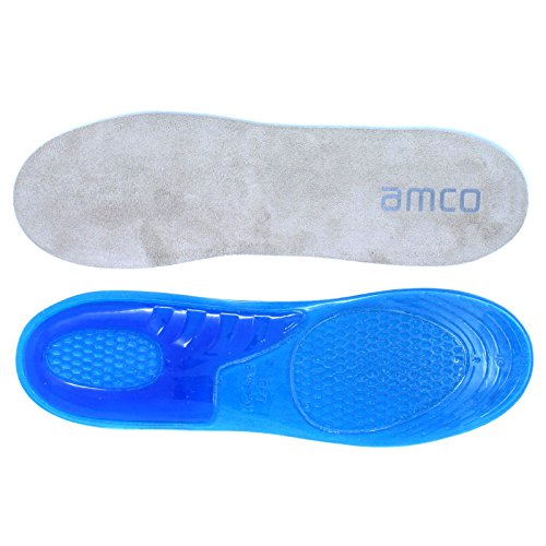 amco Masajear plantillas Orhotic Cut-To-Size en gel (42/47 EU 8/13 UK Hombres)