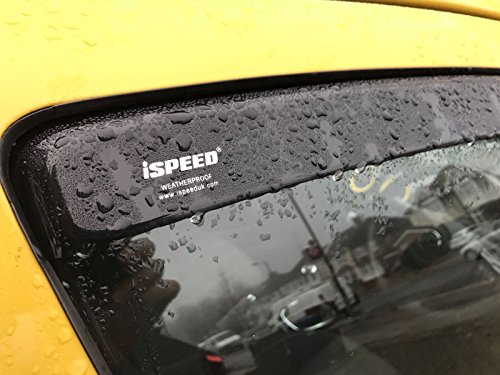 ISPEED Wind Deflectors FOR HONDA JAZZ GE 2009-2013 5-doors 2009-2014 4-pc Tinted