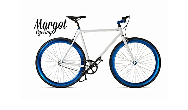 Margot Aqua - Bici Scatto Fisso, Fixed Bike, Bici Single Speed, Bici Fixie  : Sport e tempo libero