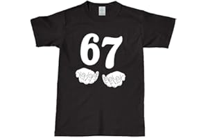 BESTITALIANUK Funny Six Seven 6 7 Meme Gen Alpha Slang 6 7 Hands for Men Women Kids T-Shirt