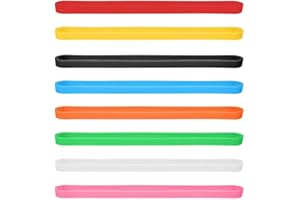 ACYDSR 8 Piezas Bandas de Goma, 20 x 1cm Color Silicona Gomas Elasticas, Bandas de Embalaje Para Libros, Oficina Gruesas Gomas Elasticas, Elastic Rubber Band Anchas, Para Libros, Bolsas, Embalajes