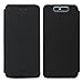 Produktbild Slimicoo ZTE Blade V8 Leder Tasche Flip Handyhülle Case Standfunktion Kartenfach Magnetverschluß Card Holder kristallklarer TPU Stoßstange Wallet Schutzhülle für ZTE Blade V8 (Black)