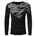 Produktbild Kobay Herren Männer Herbst Winter Top Fashion Printing Herren Langarm T-Shirt Bluse