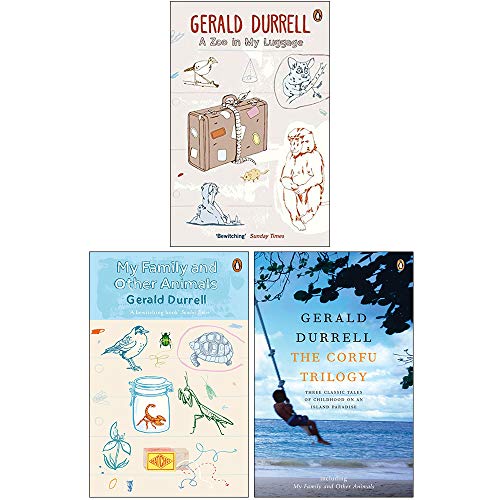 Gerald Durrell Collection 3 Books Set (A Zoo in My Luggage, My Family