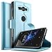 Produktbild Sony Xperia XZ2 Compact Hülle, KuGi Sony Xperia XZ2 Compact Wallet Case, Brieftasche Case Hülle PU Kunstleder Flip Case mit Standfunktion Kartenfächer und Bargeld für Sony Xperia XZ2 Compact smartphone.Blau