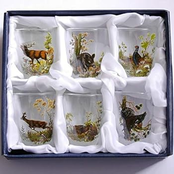 Polydisvins Verres à vin décor Chasse : Le Lot de 6 Verres ...