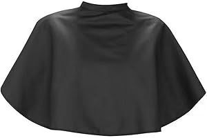 HonGien Friseurumhang Haarschnitt Professionelle Haarschneideumhang Schwarz Wasserdicht für Make-up und Friseursalon zum Schutz der Kleidung