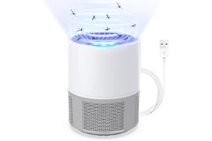 BUBBACARE Elektryczna pułapka na owady, USB, elektryczna pułapka na muchy, lampa na komary, lampa z oświetleniem, pułapka na muszki owocówki do kuchni, wewnątrz i na zewnątrz