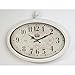 Produktbild XXL Wanduhr GRAND DE HOTEL, antik weiß, oval, Ø 50 cm, Formano