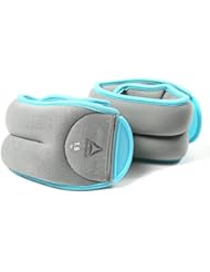 Reebok RAWT-11073BL Tobilleras Lastradas, Gris, 2 x 0.5 kg
