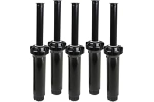 Toro 53459 Lot de 5 arroseurs escamotables à buse complète de 10,2 cm et 4,6 m, Noir