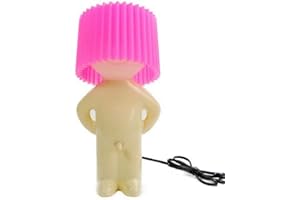 HONFITAT Young21 Lampe Veilleuse Naughty Boy Protection des Petit Homme Timide Lampe Créative Chambre Lampe De Table pour La Décoration De La Maison Couple Joli Cadeau Fête-Rouge