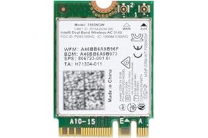 Xiwai Dual Band 2.4G 5Ghz 433Mbps 3165AC NGFF 802.11AC WiFi 3165NGW Tarjeta WLAN M.2 + Adaptador de Red BT 4.0