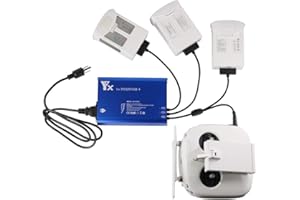 LYONGTECH Cargador de Batería para dji Phantom 4,Phantom 4 Advanced/Pro, Carga 3 Baterías y Control Remoto, Accesorio de Centro de Carga de Batería Paralelo