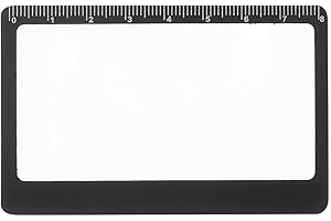 ALWIDA Cartera de Lupa, Tarjeta de Aumento, Lupa de Bolsillo 3X, Espejo de Lectura portátil, Lupa de Tarjeta de crédito, Lente de Aumento para encender Fuego para el hogar y al Aire Libre