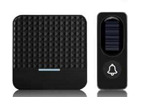 XIYANG Sattie Timbre Solar Inalámbrico IP65 de Agua 300M Negro