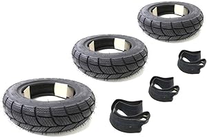 STREETPARTS24 Winterreifen Set - 3x 100/90-10 K701 Reifen + Schlauch - Passend für Vespa Piaggio Ape 50 TM TL1T - TL6T - M+S Kennzeichnung