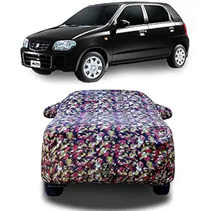 SHAWK Water Resistant Dust Proof UV Proof Car Body Cover for Compatible with Maruti Suzuki Old Alto Old Alto LXI Opt S-CNG Car Cover (Military)