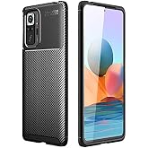 Spia Xiaomi Redmi Note 10 Pro ile uyumlu Kılıf Siyah Karbon Silikon Orijinal Esnek İnce Geliştirilmiş Dayanıklı Darbe Karşıtı
