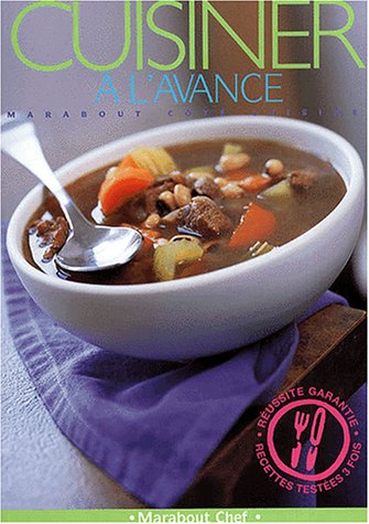 couverture de : Cuisiner &agrave; l'avance