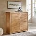 Produktbild Massivholz Kommode Eiche massiv 108x100x42cm - Anrichte Holz Natur mit 2 Schubkästen geölte Oberfläche, 2 gedämpfte Türen mit Griffmulden, montierte Lieferung