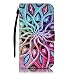 Produktbild Für Samsung Galaxy S5/i9600 Hülle [Bildschirmschutz aus gehärtetem Glas], Grandoin Retro Leder Foliant Stoßabfangende Hülle, exzellente Qualität buntes elegantes Muster Design Premium PU Verschluss genaue Passform Riemen-Leder Geldbörse schützende Schnapp-Hüllen-Abdeckung Für Samsung Galaxy S5/i9600 mit [Kreditkarten Einschub] Ständer Funktion