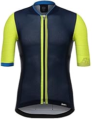 Maillot De Ciclismo De Manga Corta Santini 2017 Tono 2.0 Amarillo-Azuloscuro (Xxl , Azuloscuro)