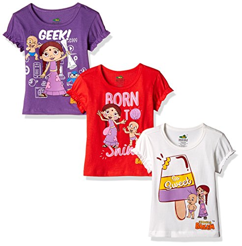 Chhota Bheem Girls T-Shirt (Pack of 3) RS.239 (70.00% Off) - Amazon