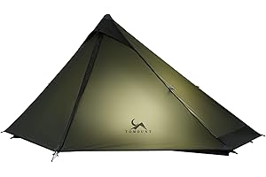 TOMOUNT Trekking Tent Nylon 1 Person Backpack Tent Ultralight Waterproof PU3000 mm Tent Small Pack Size 1.1 kg Bivvy Bag for Camping, Hiking, Hiking Outdoor