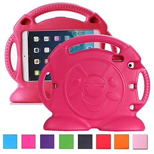 iPad Mini Schale, iPad Mini 3 Cover, DeeMall Shock Proof Convertible Handle mit Kickstand Kinder freundliches Schutz Fall for Apple iPad Mini 3 Tablet - Thomas Rose Pink