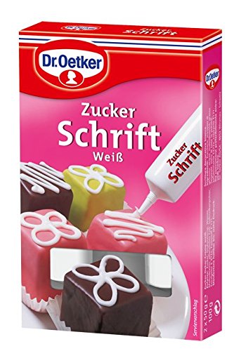 Preisvergleich Produktbild Dr. Oetker Zuckerschrift Weiß, 100 g