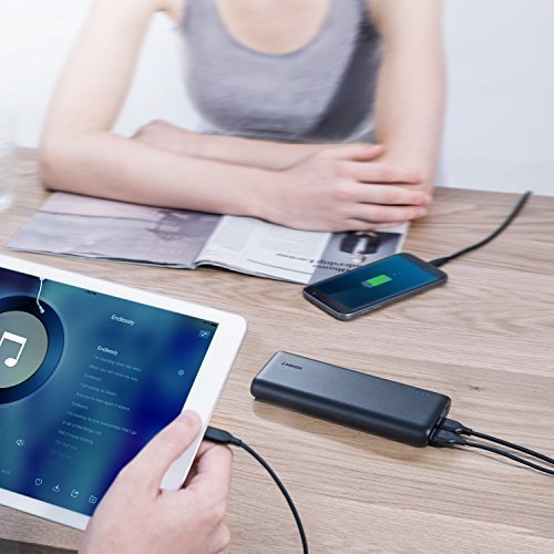Anker Power Bank Caricabatterie Portatile 2 porte USB PowerCore 20100 - Batteria Esterna Caricatore Portatile da 20100 mAh Ultra Compatto - Alta CapacitÃ  per Huawei, Samsung, iPhone X/8/8 Plus, Asus, LG e Altri