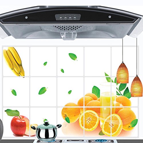 Tonsee Neue Küche Oilproof herausnehmbare Zitrone Wandsticker für Fliese Art Home Dekoration