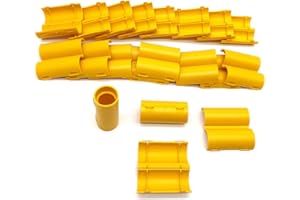 D-Work 20 Manchons de Raccordement pour Gaine Electrique et Tube D. 20 mm x L. 50 mm (Jaune) - 100% Français - Idéaux pour Connexions Fiables et Durables des Tubes Electriques