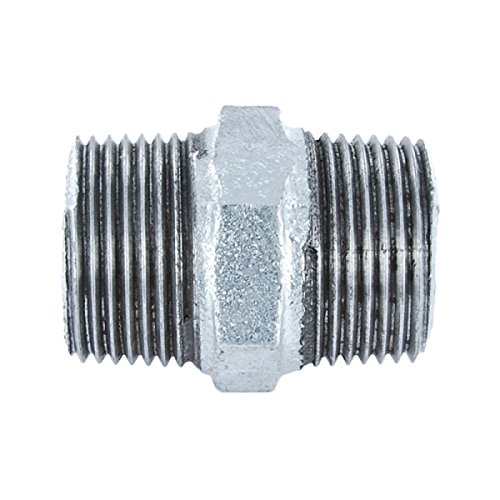 Doppelnippel Gewindefitting Temperguss verzinkt - 1"