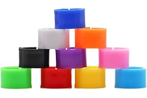 FARM & RANCH 100 PièCes 8 Mm Anneaux de Pattes de Pigeon Oiseaux Caille Poule Plastique Multi Couleur Anneaux de Pattes pour Poussins Bantam Pigeon Colombe Oiseau d'amour Petite Volaille