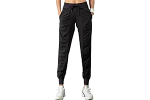 TBSCWYF Pantalones Deportivos Mujer Joggers Plisado Talle Alto con Bolsillos Cordones Pantalón Chándal Mujer Pantalones Deportivos Largos Pantalones Jogging Algodón Elastica con Bolsillos para Casual