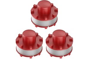RNGCPTO Ersatz Fadenspule für Einhell GE-CT 36/30 Li E Rasentrimmer-Zubehör, Ersatzspule Passend für Akku-Rasentrimmer GE-CT 36/30 Li E Solo, AGILLO 36/255 BL, AGILLO 18/200 Rasentrimmerfaden 8m (3 Stück)