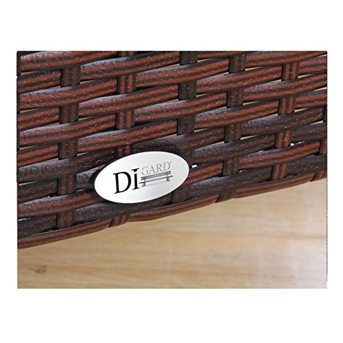BOSTON Poly Rattan Gartenmöbel Braun Gartenset Lounge Sitzgruppe Gartengarnitur - 5