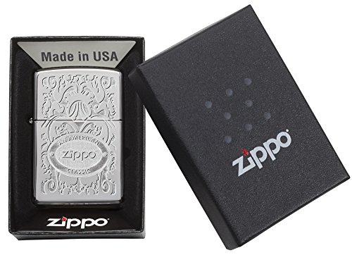 Zippo Feuerzeug Gleaming Patina, Chrom hochglanzpoliert - 5