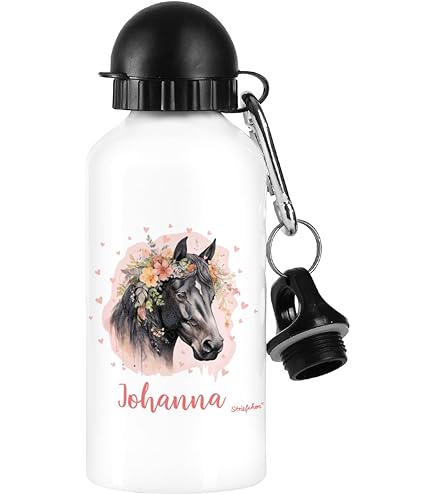 Timalo Thermosflasche Personalisiert Mit Namen - Edelstahl Trinkflasche Für Kinder Mit Tier-Motiv, 500ml