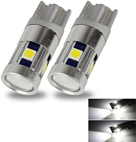 2x T10 W5W 3030 5SMD Canbus Car LED Light Bulbs,Motivtech Cold White Light LED Indicator Lamps