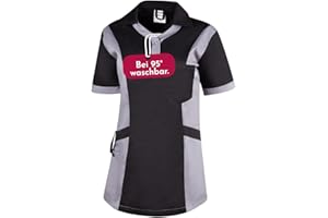 Clinotest Damenkasack Julia - 95 Grad waschbare, kochfeste Kasacks ohne Einlaufen - Kasack aus 65% Polyester, 35% Baumwolle - Pflege Berufsbekleidung für Krankenschwester, Altenpflege, Kosmetik uvm.