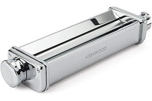 Kenwood KAX99.A0ME Accessorio Sfogliatrice XL, Sfoglia di Pasta Larga fino a 22 cm, Accessorio per Impastatrice Planetaria, MADE IN ITALY, Acciaio Inossidabile, Argento, 32 x 8.65 x 5.4 cm